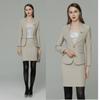 Traje de negocios color albaricoque, traje para mujer, comercio exterior, negocios, presidente, vestido formal, moda, entrevista OL, herramientas, temperamento, monos.