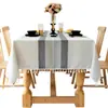 Em Estoque 50 Tipos de Toalhas de Mesa Xadrez Listrado, Caminhos de Mesa, Almofadas Decorativas, Capas de Sofá, Tecido Bordado Estilo Americano, Jogos Americanos, Tecido para Roupas Venda por Atacado