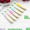 5-6cm novo brilho pintura série duas cores grampo de cabelo sem costura cor clara personalidade feminina grampo lateral para cabelo quebrado diy grampo inferior