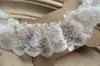 M3 Hecho a Mano DIY Ropa Encaje Plisado Accesorios Encaje de Malla Falda Mangas Escote Accesorios