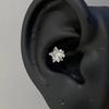 Brincos de zircão em forma de estrela de cinco pontas, simples e versáteis, com design de nicho, brincos exclusivos de alta qualidade, brincos femininos