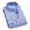 Camisa para Hombre Estilo Nuevo de Moda Sin Planchar Ropa Interior y Exterior de Moda Casual Textil de Algodón Oxford Europeo y Americano Camisa Blanca de Manga Larga para Hombre