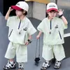 Conjunto Deportivo de Verano para Niños, Conjunto de Dos Piezas Cortas de Estilo Coreano, Moderno y Fresco, Ropa de Moda Nueva de Verano 2026