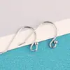 Ganchos para Orejas de Plata S925 Accesorios para Pendientes DIY Cabeza de Perla de Resorte Accesorios para Pendientes No Alergénicos Piezas
