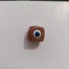 Ojo grande cuadrado de resina con cuentas ojos de pavo azul joyería ojo de diablo pulsera DIY accesorios para collar