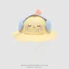 Sombrero de Pescador para Bebé Lindo Estilo Oso de Dibujos Animados Sombrero Cubo con Auriculares Estilo Coreano Ins Sombrero de Sol para Niños de 2 Años Exportación