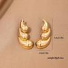 Pendientes geométricos minimalistas europeos y americanos de metal para mujer, diseño exclusivo, ideales para quienes viajan a diario, venta al por mayor directamente del fabricante de Qingdao.