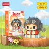 Compatível com figuras de desenho animado Lego, blocos de construção de alta precisão de micropartículas de caixa surpresa, brinquedo educativo infantil, presente, atacado e entrega transfronteiriça