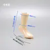 Molde para Pé de Borracha Macia PVC Fosco Sem Costura Plástico Espessado Molde para Meias Masculinas Femininas Meias Curtas Meias até a Panturrilha Molde para Pé Tipo Esportivo Molde para Pé