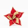 18/23cm Flor de Navidad Dorada Plateada Roja Flor Artificial Guirnalda de Flores Falsas Retro Decoración de Ratán Edición Limitada de Navidad