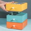 Caja de almacenamiento para cajón de cosméticos, caja de almacenamiento de escritorio, multicapa, para escritorio de dormitorio de estudiantes, oficina, plástico
