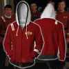 Nueva Serie de Star Trek 2023 COS Impresión Digital 3D Sudadera con Cremallera Suéter Holgado para Parejas