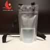En stock Bolsa Desechable para Bebidas Transparente Translúcida para Jugos con Cordón Bolsa para Bebidas Calientes y Frías Bolsa de Empaque Líquido de Pie