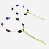 Cadena para Clavícula de Amatista Cadena para Suéter Pulsera Cadena Temperamento de Moda Simple Versátil Diario para Mujer Viajes Fabricante Venta al por Mayor