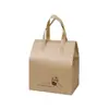 Bolsa Térmica para Llevar Té con Leche, Bolsa Tote Desechable de Catering para Bebidas de Café y Pasteles, Bolsa Térmica de Papel de Aluminio para Pasteles