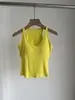 Regata Esportiva Casual Estilo Coreano Nova de Verão com Sutiã Embutido para Mulheres, Color Block, Alças Finas, Pode Ser Usada por Fora, Design nas Costas