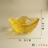 Adornos de Lingotes de Cristal, Lingotes de Cristal Amarillo, Artículos de Decoración para el Hogar para Atraer Riqueza, Regalos de Inauguración, Manualidades de Decoración para el Hogar al por Mayor