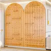 Máquina de coser hilo tablero de clavijas de madera maciza estante de sala de estar estante de casa tablero de decoración de entrada estante de exhibición de figuras montado en la pared otro