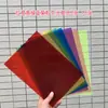 Hojas de Plástico de Forma de Ala A3 de Colores para Jardín de Infancia, Translúcidas y Transparentes, Hojas A4 Infantiles Hechas a Mano, Papel de Vidrio de Color Rígido para Luz y Sombra