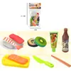 Brinquedos de casa de faz de conta com ingredientes de simulação de fábrica, brinquedos de kit de café da manhã de sushi para cognição alimentar infantil, atacado