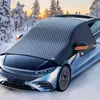 Protetor de Neve para Carro Transfronteiriço, Para-brisa Dianteiro Anti-Gelo e Anti-Neve, Protetor Solar, Para-brisa Espessado, Ímã Anticongelante, Protetor de Neve, Capa para Carro
