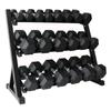Hexágono revestido haltere masculino home fitness haltere ginásio haltere privado haltere multi-especificação 2.5-70kg atacado