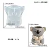 Molde de Adorno de Planta Suculenta Koala Orgulloso Hecho a Mano DIY Decoración de Escritorio Portalápices de Koala Molde de Silicona