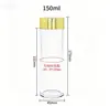 Frascos de Plástico Transparente para Pet de Parede Grossa para Remédios 30-150ml Potes para Embalagem de Goji Berry e Astragalus Frascos com Tampa de Rosca de Grau Alimentício