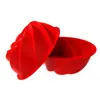 Moldes de Silicona para Pastel Mousse Espiral para Hornear Hof Savarin Chiffon Molde para Pastel en Espiral Color Rojo Antiadherente Perfecto para Postres Caseros Liberación Fácil para Pasteles Suaves Ideal para Hornear en Casa