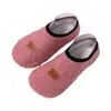 Calcetines de suelo forrados de polar para adultos, zapatos caseros antideslizantes de suela blanda, para yoga interior, deportes, saltar la cuerda, calcetines de fitness al por mayor