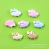 Mini tamaño pequeño plato de nube accesorios de resina pegamento de crema hecho a mano casero para funda de teléfono móvil pasador de pelo accesorios para el cabello material al por mayor