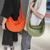 Bolsa Feminina Estilo Coreano Simples Cor Sólida Bolsa de Bolinho de Massa Estilo Japonês e Coreano Masculino Ruiying Grande Capacidade Estudante Bolsa de Ombro Casal Crossbody Bolsa