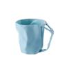Vaso para Enjuague Bucal, Resistente a Caídas, Vaso para Cepillo de Dientes de Pareja, Estilo Nórdico, Simple y Creativo, con Asa, Vaso de Plástico para el Hogar, Lujo Ligero