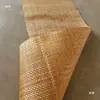 Trama de Bambu Oca Feita à Mão Hexagonal Cruzada Triangular Octogonal Teto Perfurado Decoração Tapete de Bambu Anti-Corrosão Carbonizado Divisória Decoração