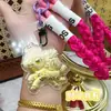 Ouro Puro 999 Bênção da Princesa para Riqueza, Segurança e Alegria 20Mg Chaveiro Pingente de Bolsa Presente para Família e Amigos