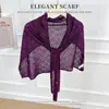 Xale de Tricô de Cânhamo Estilo Coreano, Corte em T Solto, com Detalhes de Bambu, Proteção Solar para Mulheres, Peça de Roupa de Verão, Cobertura Leve, Gaze Fina, Bolero para Ar Condicionado, Xale de Ombro