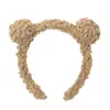 Corea del Sur vende linda diadema de pelo de cordero con orejas de oso, diadema de pelo de bola, diadema de felpa para otoño e invierno, pasador, accesorios para el cabello