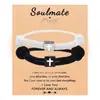 Pulsera Nueva de Grabado de Cuerda Estilo Milán de Amazon Bloque de Aleación Ajustable Pulsera Cruzada de Pareja para Hombres y Mujeres suit