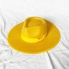 Sombrero de copa grande cubierto con forma de gota de agua, sombrero de copa de lana para otoño e invierno, sombrero de fieltro de ala grande con forma de corazón de melocotón