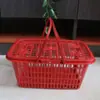 Venta al por mayor de fábrica cesta de frutas de plástico portátil cesta de 8 kg cesta para bayas cesta para recoger fresas cerezas uvas venta al por mayor