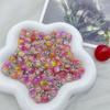 Nuevo producto colgante de cuentas explosivas degradado de dos colores cuenta agrietada cuenta redonda cuenta suelta color transparente material para accesorios con cuentas DIY
