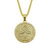 Explosiones Europeas y Americanas Diamante Cruz Hip-Hop Collar Anh Llave Colgante Hip Hop Cadena Accesorios