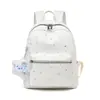 Mochila muy elegante con estampado de estrellas para estudiantes de secundaria y preparatoria, de gran capacidad, ligera, protectora de la columna vertebral