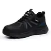 Sapatos de Proteção Laboral Escudo da Gaivota Azul para Homens, Sapatos com Biqueira de Fibra de Carbono, Anti-Asmagamento, Anti-Perfuração, Antiderrapante, Isolamento para Todas as Estações, Sapatos para Eletricista 15Kv