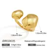 Anillos Metálicos de Acero de Titanio Elegantes y Discretos, Joyería de Gama Alta de Nicho que No se Desvanece, Accesorios de Acero Inoxidable Chapados en Oro de 18K, Venta al por Mayor Transfronteriza