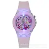 Nuevo reloj luminoso para estudiantes y niños, bonito reloj LED de silicona con dibujos animados, suministro transfronterizo, venta al por mayor
