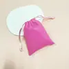 Venta Directa de Fábrica Bolsa de Joyería de Cuero PU con Cordón y Logo Personalizable Impermeable y a Prueba de Polvo Bolsa Portátil de Almacenamiento de Joyería Al por Mayor