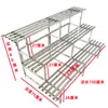 Soporte de Flores para Balcón de Acero Inoxidable, Estante de Piso de Hierro Forjado Estilo Escalera para Plantas Suculentas de Múltiples Niveles, Almacenamiento para Sala de Estar, Soporte Decorativo para Macetas de Exterior