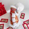Ropa para Perro Año Nuevo Festivo Ropa Tang Engrosada Cálida Otoño e Invierno Armadura de Caballo Año Nuevo Cachorro Cachorro Gato Mascota Perro Ropa Tang