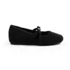 Sapatos de salto oculto para mulheres, estilo igual ao da Mamãe Uva, com aumento de 4 cm de altura, sapatos Mary Jane forrados com fleece, sapatos de algodão para outono e inverno, sapatos quentes de pelo